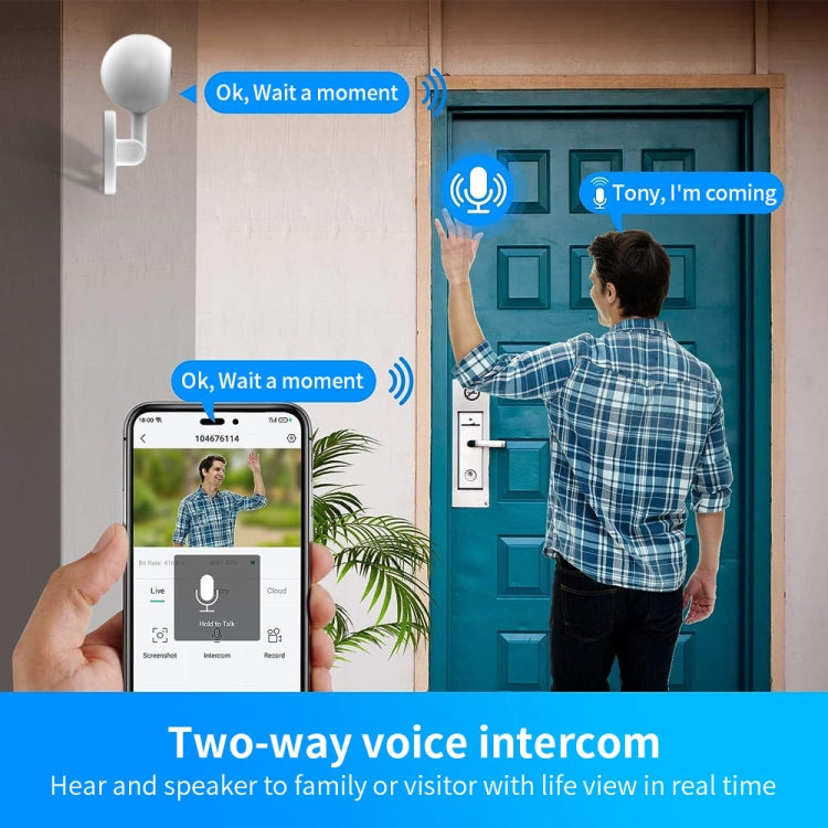 A4 1080P HD WiFi Smart Surveillance Camera Support Two-way Voice & Infrared Night Vision, A4 A4 1080P HD WiFi Smart Surveillance Camera Support Two-way Voice & Infrared Night Vision, A4